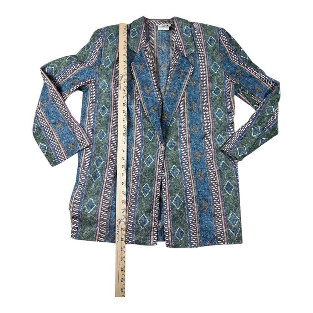 Vintage Womens Blazer and Shorts Preppy Tribal Coastal Surfer Bro 90’s Women’s - Picture 5 of 10